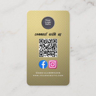 Sozialer Medien-QR-Code Modern Pro Minimalistisch Visitenkarte