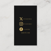 Sozialer QR-Code Gold-Scan zum Bewerten Begleitkarte (Rückseite)