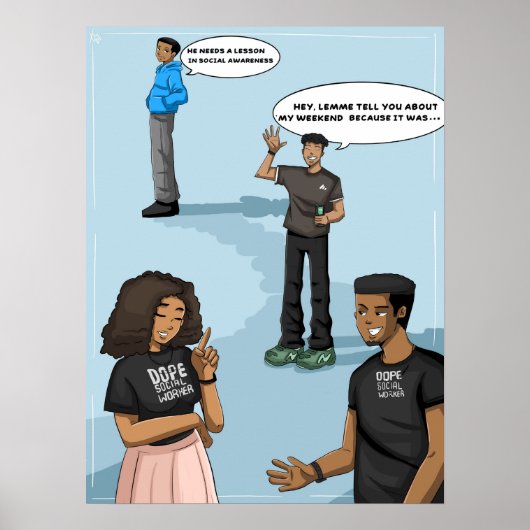 Soziales Bewusstsein (Matte) Poster (Vorne)