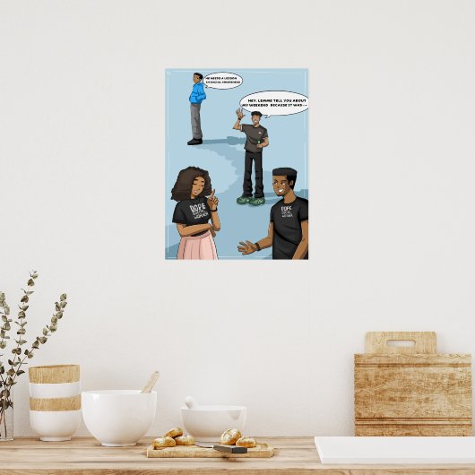 Soziales Bewusstsein (Matte) Poster (Küche)