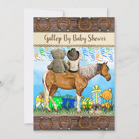 Soziales Fernfahrwerk mit oder per Post in Babydus Einladung (Vorderseite)