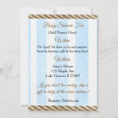 Soziales Fernfahrwerk mit oder per Post in Babydus Einladung (Rückseite)