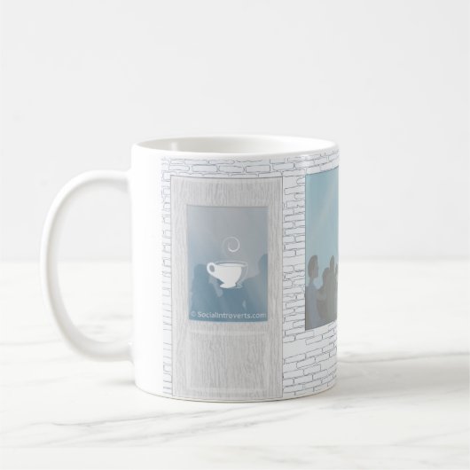 Soziales Introverts Kaffeetasse (Links)