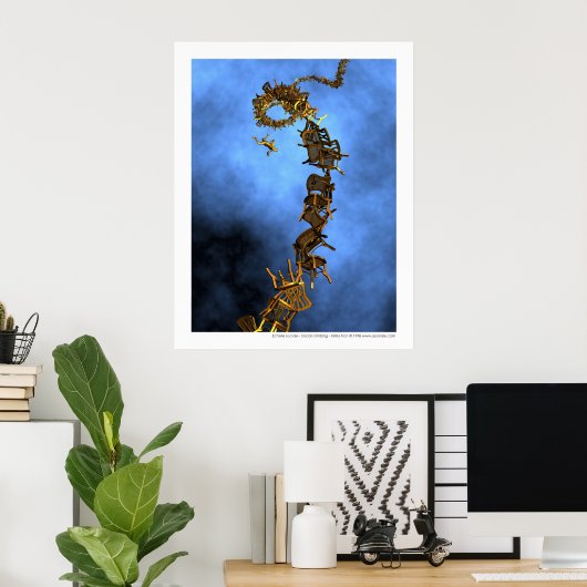 Soziales Klettern - Echelle sociale Poster (Heimbüro)