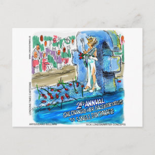 Soziales Netzwerk Ehestand geänderte Parade Gesche Postkarte