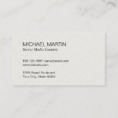 Soziales Symbol | Business Card für Social Media M Visitenkarte (Rückseite)