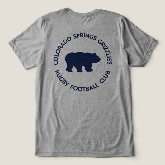 Soziales T-Shirt Tri-Blend Shirt (Design Rückseite)