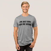 Soziales T-Shirt Tri-Blend Shirt (Vorderseite voll)