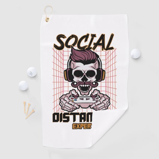 Soziales und professionelles Spieldesign Golfhandtuch (Insitu)