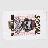 Soziales und professionelles Spieldesign Golfhandtuch (Horizontal)