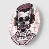 Soziales und professionelles Spieldesign Große Wanduhr (Winkel)