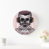 Soziales und professionelles Spieldesign Große Wanduhr (Zuhause)