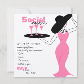 Sozialischer Mixer Einladung (Vorderseite)