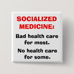 SOZIALISIERTE MEDIZIN BUTTON