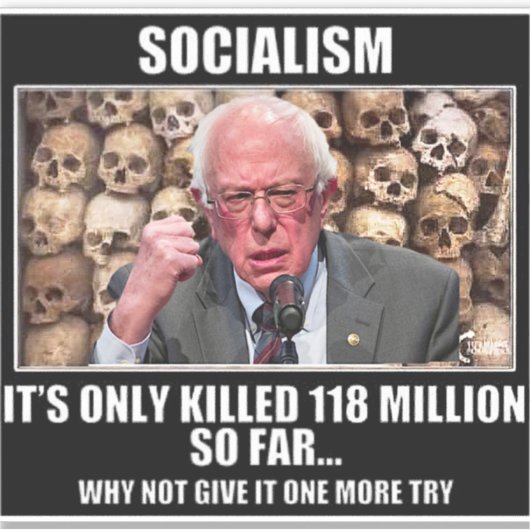 Sozialismus Aufkleber (Vorderseite)