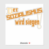 SOZIALISMUS DDR 1962 AUFKLEBER (Blatt)