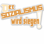 SOZIALISMUS DDR 1962 AUFKLEBER (Vorderseite)