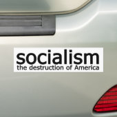 Sozialismus - Die Zerstörung Amerikas Autoaufkleber (Auf Auto)