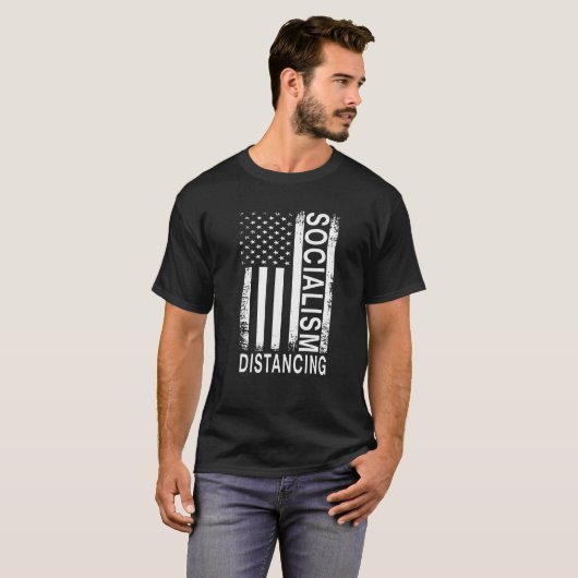 Sozialismus distanziert sozialistisch-sozialistisc T-Shirt (Vorne ganz)