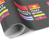 Sozialismus funktioniert nicht gegen Sozialismus K Geschenkpapier (Rolleneckpunkt)