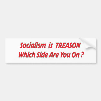 Sozialismus ist Hochverrat Autoaufkleber