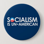 Sozialismus ist UnAmerican Button (Vorderseite)
