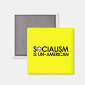 Sozialismus ist unamerikanisch magnet (Vorderseite/Rückseite)