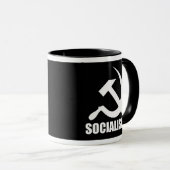 Sozialismus-Kaffee-Tasse Tasse (VorderseiteRechts)