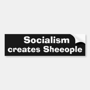 Sozialismus schafft Sheeople Autoaufkleber