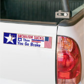 Sozialismus sind zum Kotzen, dann geht es kaputt Autoaufkleber (Auf Lkw)