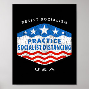 Sozialismus - sozialistische Distanzierung praktiz Poster