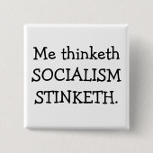 SOZIALISMUS STINKETH BUTTON (Vorderseite)