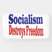 Sozialismus zerstört Freiheit Banner (Horizontal)