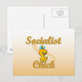 Sozialist Chick Postkarte (Vorne/Hinten)