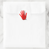 Sozialist links runder aufkleber (Tasche)