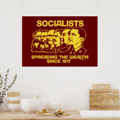 Sozialisten: Das Wohlstandspaket verbreiten Poster (Küche)