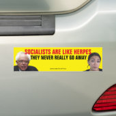 Sozialisten sind wie Herpes, die nie weggehen Autoaufkleber (Auf Auto)