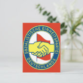 Sozialistische Einheitspartei Deutschlands Postkarte (Stehend Vorderseite)