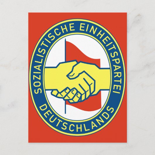 Sozialistische Einheitspartei Deutschlands Postkarte (Vorderseite)