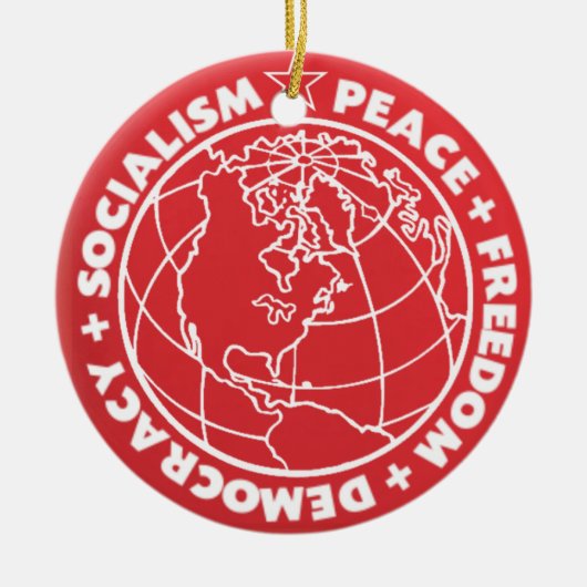 Sozialistische Friedensverzierung Keramikornament (Vorne)