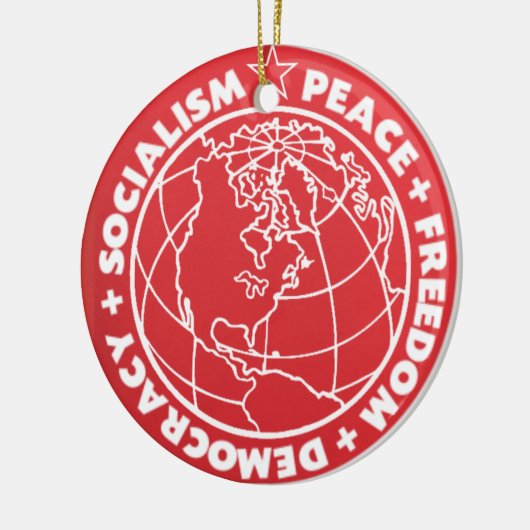 Sozialistische Friedensverzierung Keramikornament (Links)