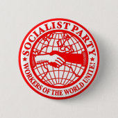 Sozialistische Party-Arbeitskräfte der Welt Button (Vorderseite)