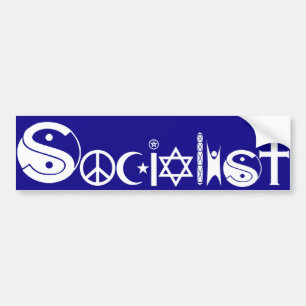 Sozialistischer Autoaufkleber