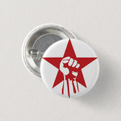 Sozialistischer Faust-Knopf Button (Vorne & Hinten)