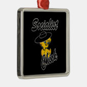 Sozialistischer Kick #4 Silbernes Ornament (Rechts)