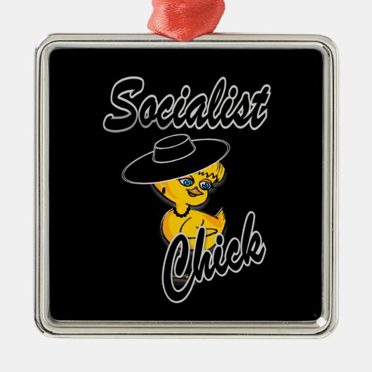 Sozialistischer Kick #4 Silbernes Ornament (Vorne)