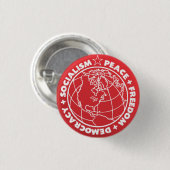 Sozialistischer Knopf Button (Vorne & Hinten)