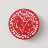 Sozialistischer Knopf Button (Vorderseite)