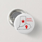 Sozialistischer Organisator Indiana-Kentucky Button (Vorne & Hinten)