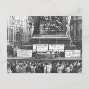 Sozialistisches Party von Großbritannien Trafalgar Postkarte